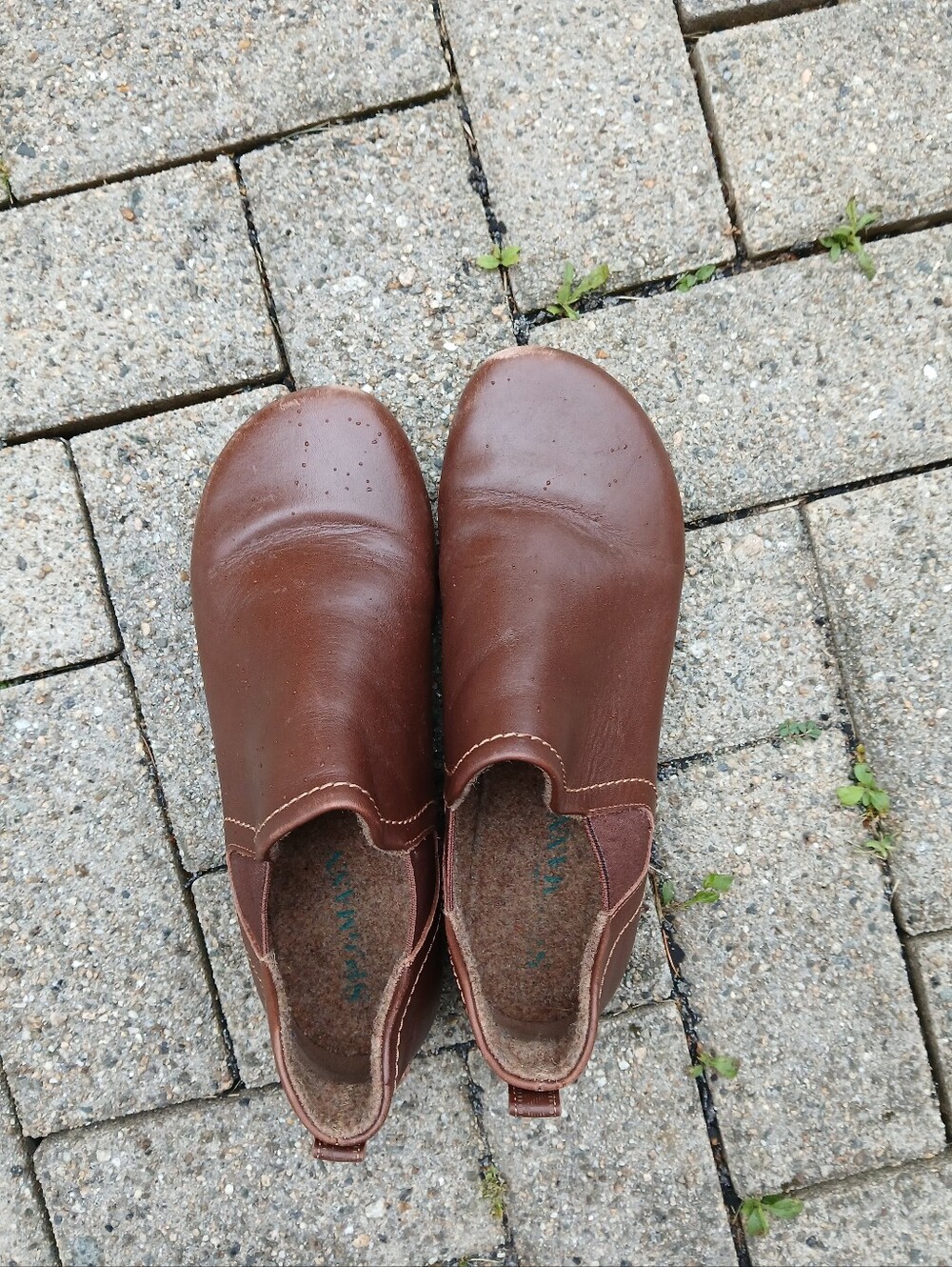 Stegmann Women's Casual Slip-On Leather Shoes — Brown Size 10
